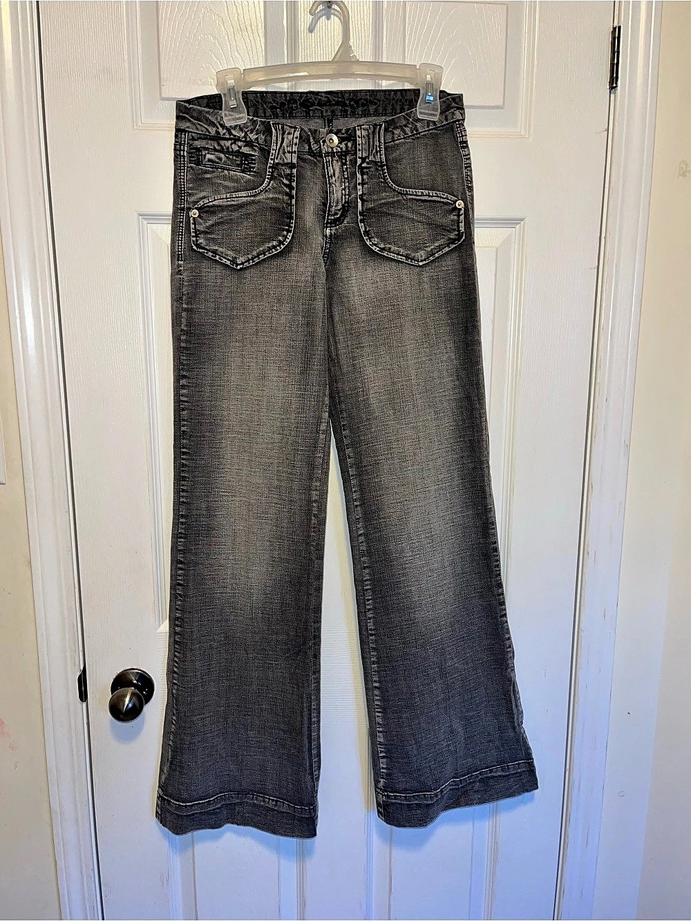 Seductions Vintage 2000s Gray Flare Jeans Like New (worn once)